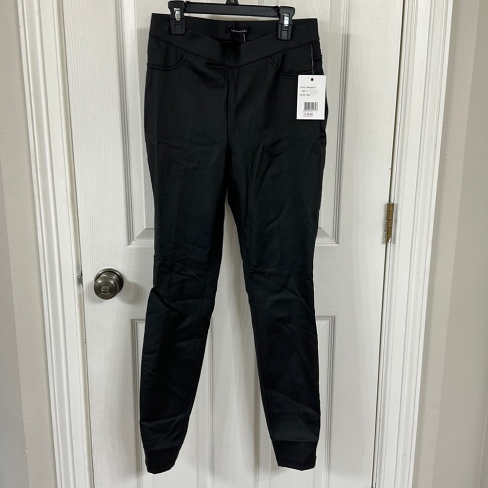 Zac & Rachel black faux leather skinny jeggings